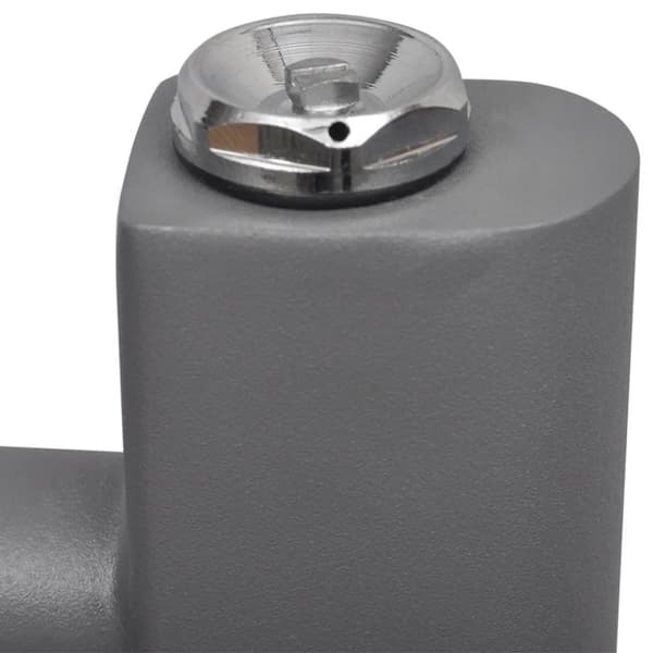 vidaXL Radiator håndklestativ rett grå 600 x 1160 mm