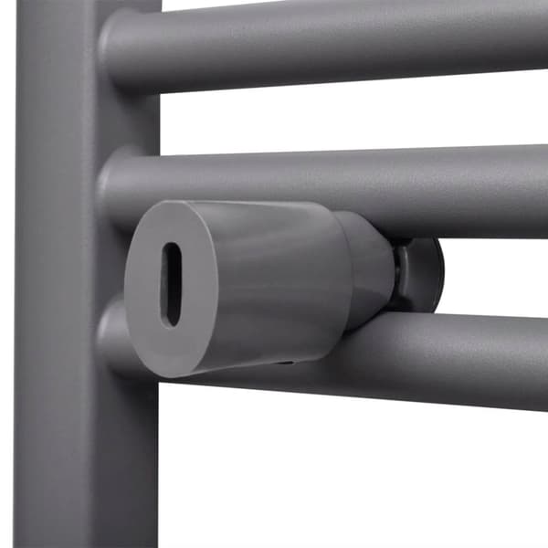vidaXL Radiator håndklestativ rett grå 600 x 1160 mm