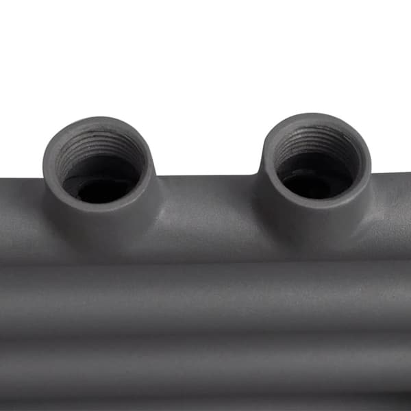 vidaXL Radiator håndklestativ rett grå 600 x 1160 mm