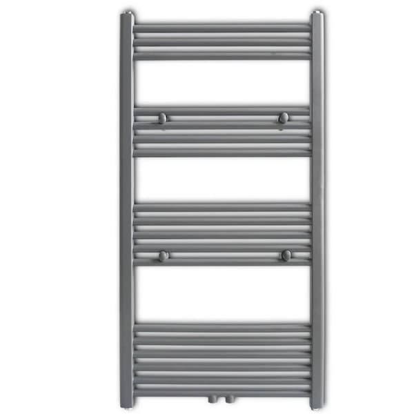 vidaXL Radiator håndklestativ rett grå 600 x 1160 mm
