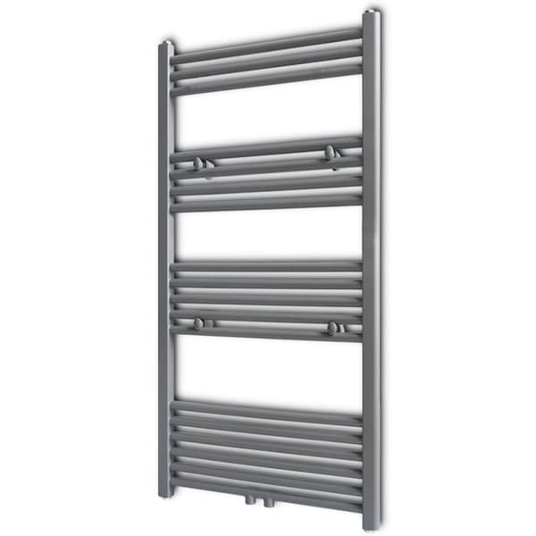 vidaXL Radiator håndklestativ rett grå 600 x 1160 mm