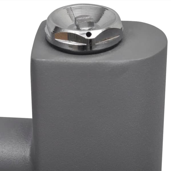 vidaXL Radiator håndklestativ rett grå 500 x 764 mm
