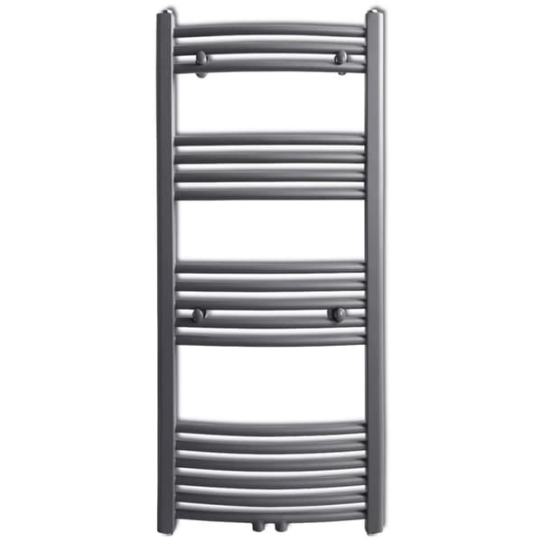 vidaXL Handdukstork centralvärme element båge grå 500 x 1160 mm grå