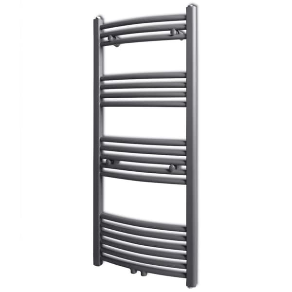 vidaXL Handdukstork centralvärme element båge grå 500 x 1160 mm grå