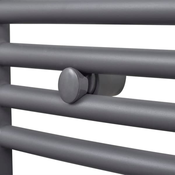 vidaXL Radiator håndklestativ rett grå 480x480 mm