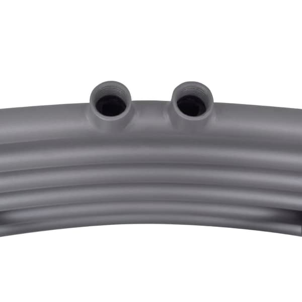 vidaXL Radiator håndklestativ rett grå 480x480 mm