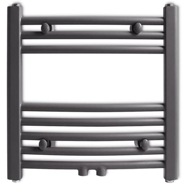 vidaXL Radiator håndklestativ rett grå 480x480 mm