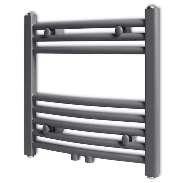 vidaXL Radiator håndklestativ rett grå 480x480 mm