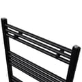 Miniatyrbillede 3 af 9: vidaXL håndklæderadiator 600x1160 mm centralvarme lige sort