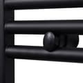 Miniatyrbillede 5 af 9: vidaXL håndklæderadiator 600x1160 mm centralvarme lige sort