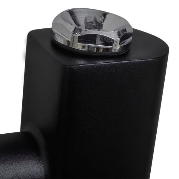 vidaXL håndklæderadiator 500x764 mm centralvarme buet sort