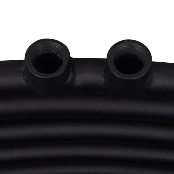 vidaXL håndklæderadiator 500x764 mm centralvarme buet sort