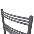 Miniatyrbillede 3 af 9: vidaXL håndklæderadiator 480x480 mm centralvarme buet grå