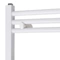 Pikkukuva 5 / 9: vidaXL Kylpyhuoneen Keskuslämmitys Pyyheteline Kaareva 500 x 1160 mm Sivu- & Keskiliittimet