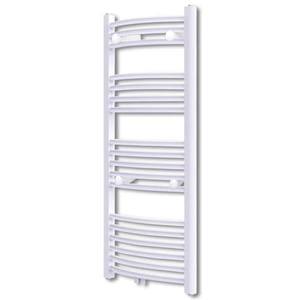 vidaXL Kylpyhuoneen Keskuslämmitys Pyyheteline Kaareva 500 x 1160 mm Sivu- & Keskiliittimet