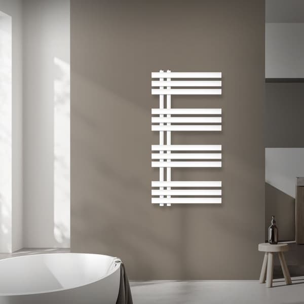 500 X 1000 mm Jern M Design radiator håndklæde radiator Elektrisk radiator Hvid 300W