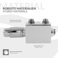 Miniatyrbillede 6 af 8: Radiatortermostaten forbindelsessæt Universal Chrome medium forbindelse