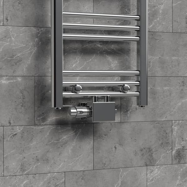 Radiatortermostaten forbindelsessæt Universal Chrome medium forbindelse