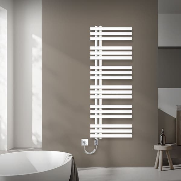 Design Design jäähdytin pyyhkeenkuivausteline pyyhkeenlämmitin Electric 1200W 500 x 1400 mm valkoinen