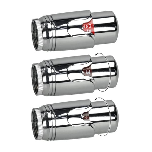 Radiatortermostat anslutningsuppsättning jordterminal Vit medieanslutning