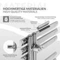 Miniatyrbillede 3 af 8: ECD Germany Iron EM design radiatorer - 500 x 1600 mm - Chrome - radiator håndklædevarmer Håndklæde Design radiator håndklæde