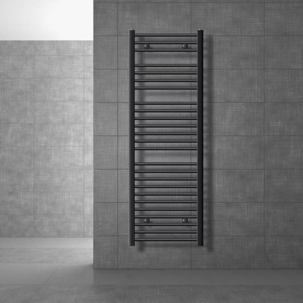 Jäähdyttimen Pyyhe ECD Germany Malli Sahara 500 x 1500 mm antrasiitti taivutetaan puoli yhteys pyyheteline