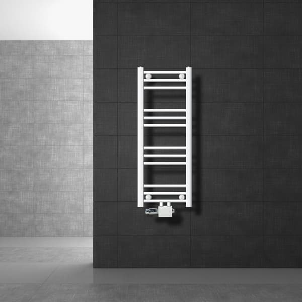 Kylpyhuone patterit yleissovitin Yhteysasetusryhmä sis. Termostaatti ECD Germany Malli Sahara 300 x 800 mm valkoinen hetero keskipitkän yhteys