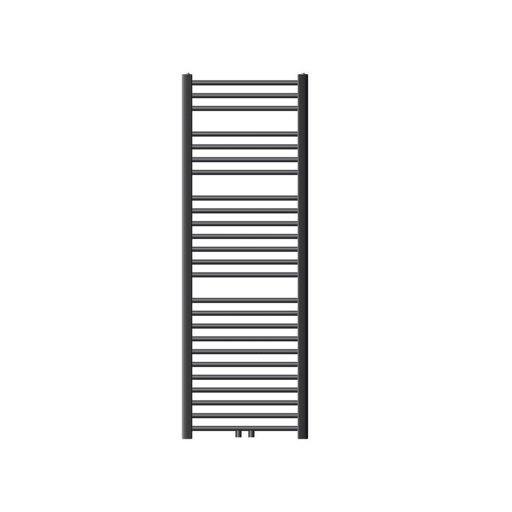 Radiator Handduk ECD Germany Modell Sahara 500 x 1500 mm antracit böjd med medieanslutning handdukshängare