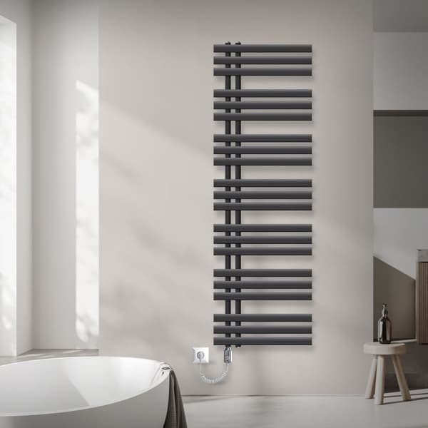 500X1600 mm Jern M Design radiator håndklæde badeværelse radiatorer Antracit 1200W