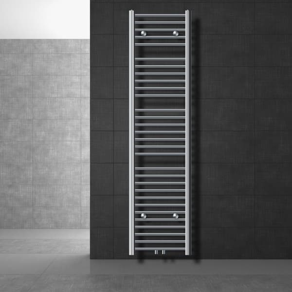 Jäähdyttimen Pyyhe ECD Germany Malli Sahara 400 x 1800 mm kromi suora väliaineen yhteyden pyyheteline