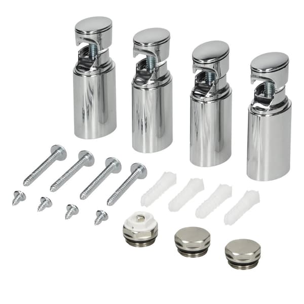 Håndklæderadiator med opvarmning element 600 W ECD Germany model Sahara 400 x 800 mm chrome bøjet side port håndklædeholder