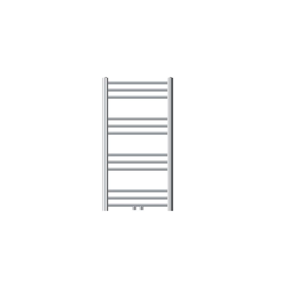 Radiator Handduk ECD Germany Modell Sahara 500 x 800 mm krom rak med medieanslutning handdukshängare