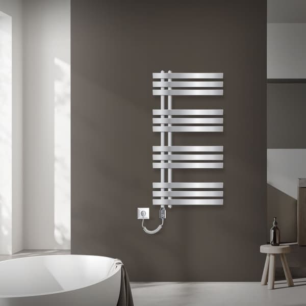 500 x 1000 mm IRON EM DESIGN Patterilämmitys seinä SÄHKÖKYTKENTÄ CHROME 50mm 600W