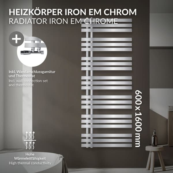 DHK Iron EM 600*1600 Kromi + Eck