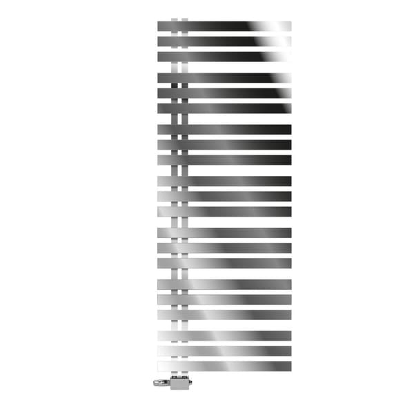 Badeværelsesradiator Iron EM 600x1600 mm Krom med gulvtilslutningssæt