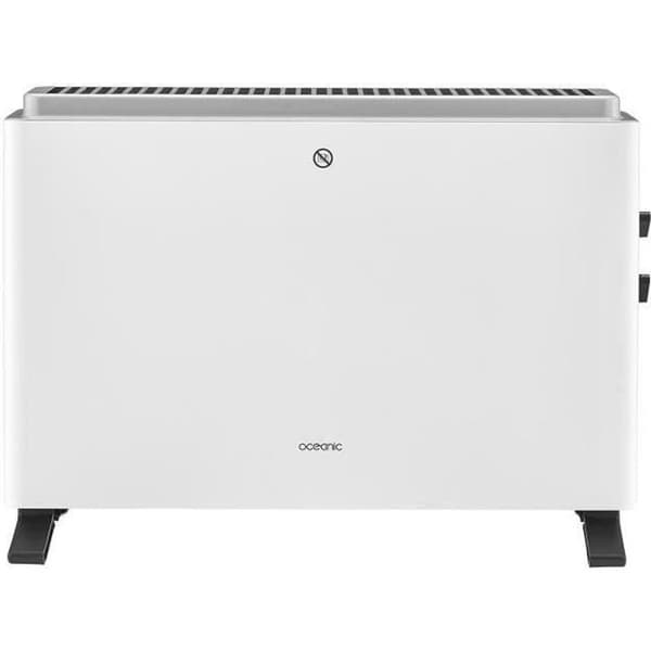 Elektrisk konvektorvärmare 2000W OCEANIC - 3 krafter - Mobil - Vit