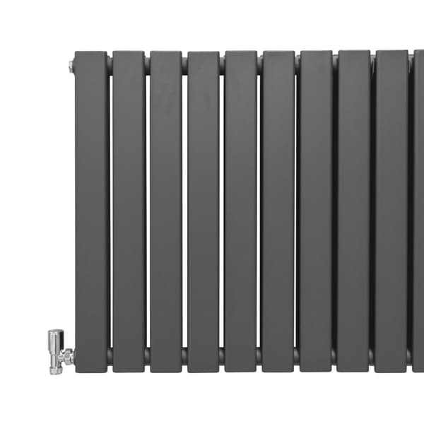 Designer Flat Panel Radiators – Dark Grey, Black, White