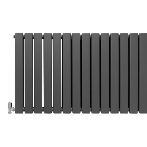 Designer Flat Panel Radiators – Dark Grey, Black, White