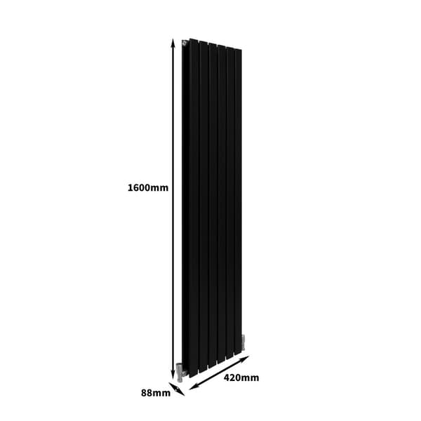 Designer Flat Panel Radiators – Dark Grey, Black, White