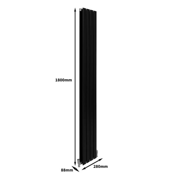 Designer Flat Panel Radiators – Dark Grey, Black, White