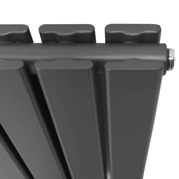 Designer Flat Panel Radiators – Dark Grey, Black, White