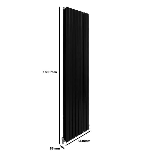 Designer Flat Panel Radiators – Dark Grey, Black, White