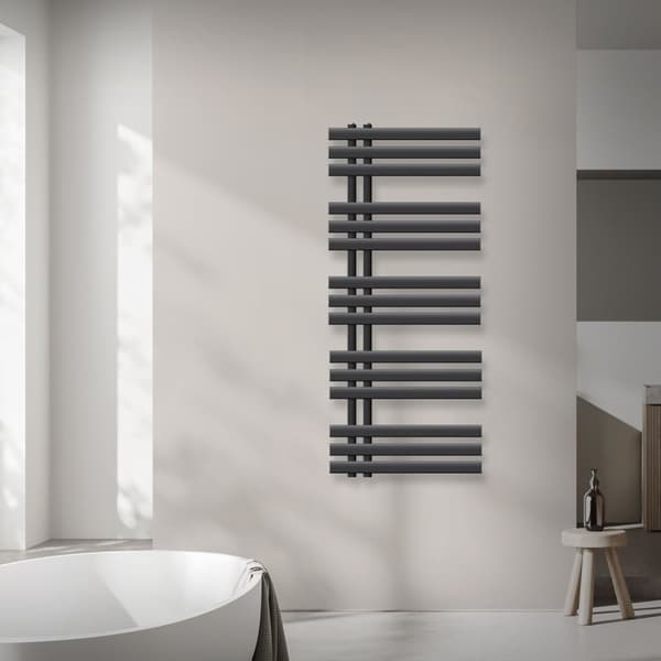 500X1200 Iron M Design radiator håndklæde radiator Elektrisk radiator Anthracite 900W