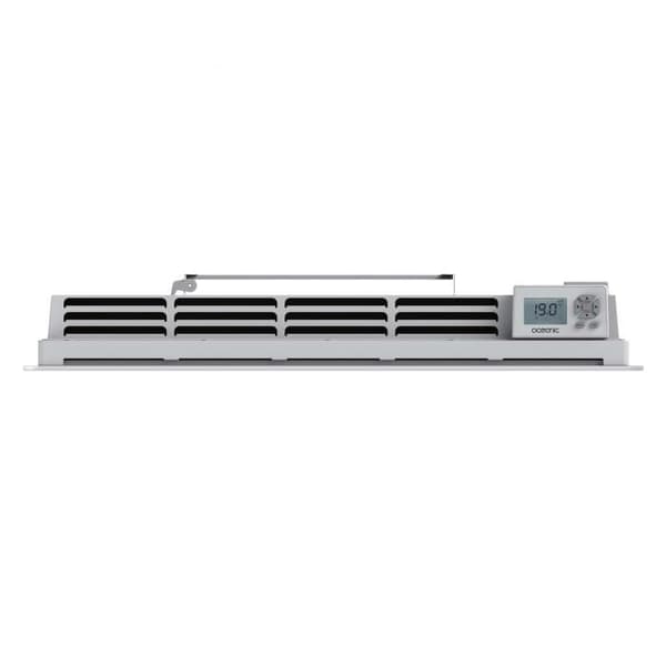 Fast elektrisk kylare med tröghet keramisk torkning 1500W Oceanic Ruby - Glass Fasad - White - NF