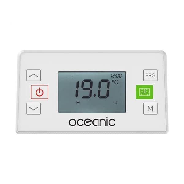 Fast elektrisk kylare med tröghet keramisk torkning 2000w Oceanic Ruby - Galbed Design - White - NF