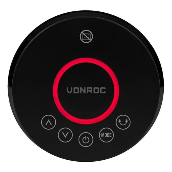VONROC Elektrisk värmefläkt – 2000W – keramisk  | Roterationsfunktion