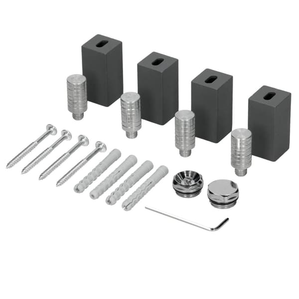 Monteringsmaterial radiatormonteringsverktyg designradiatorer Antracit set