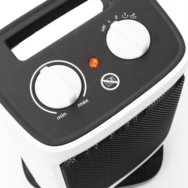 Inventum KC222WOS Keramisk Varmelegeme 2000W Oscillerende Hvid
