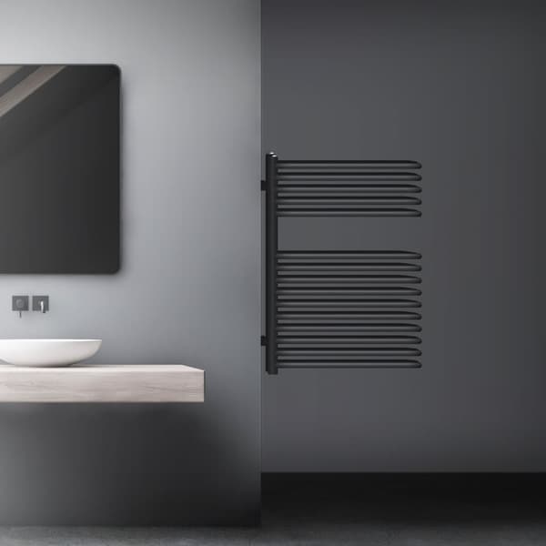 ML-Design Badvarmer 500 x 800 mm Antracit; Design radiator til badeværelset; Design håndklædetørrer; inkl. monteringssæt