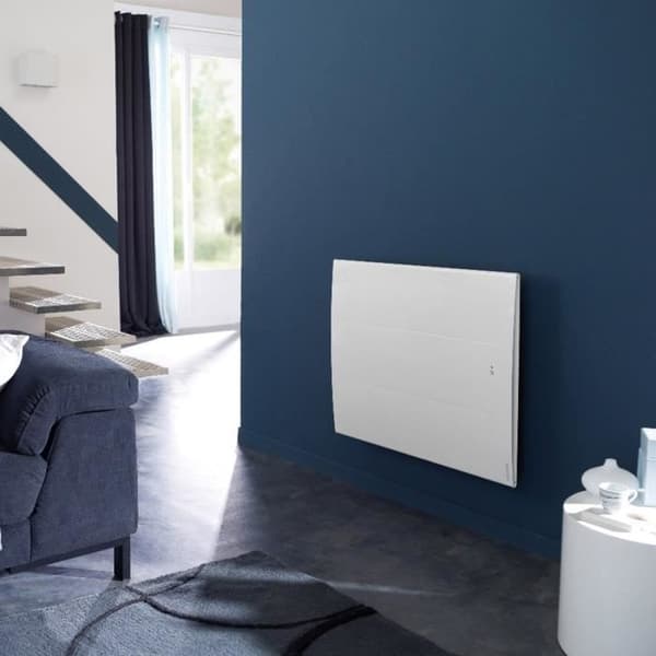 Oniris 1250W horisontell elradiator - Atlantic - Mild värme - Vit - Elektrisk